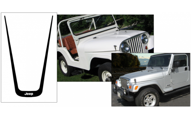 Picture of Jeep Center U-Shape Hood Decal Kit