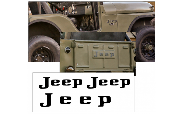Picture of 1972-74 Jeep Fender and Tailgate Letter Decal Set