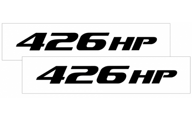 Picture of 2010-15 Camaro Hood Rise Decal Set - 426 HP Name
