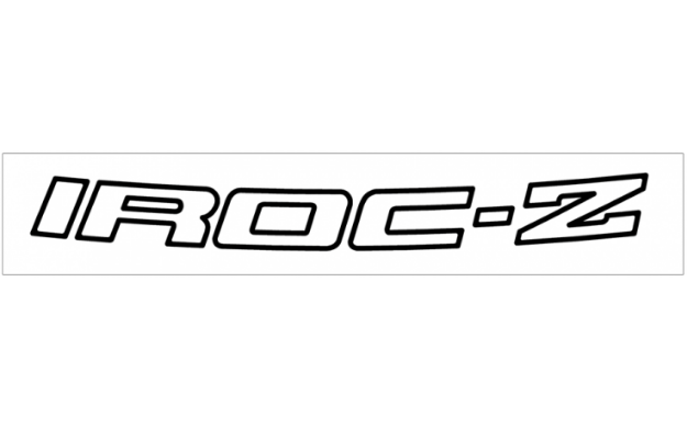 Picture of 1993-02 Camaro IROC-Z Windshield Decal - OUTLINED - 3.5" x 35"