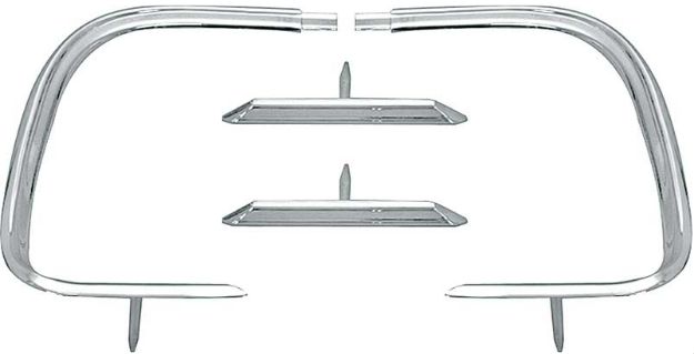 Picture of 1968 Dodge Charger Four Piece Outer Tail Panel Trim Molding Set