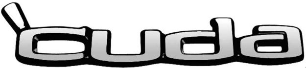 Picture of 1970 1971 1972 1973 1974 Plymouth Cuda Fender / Tail Emblem