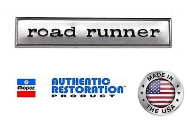 Picture of 1968 1969 Road Runner Dash Door Trunk Emblem