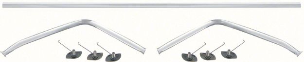 Picture of 1970 Dodge Challenger Trunk Lid Trim Molding Set 