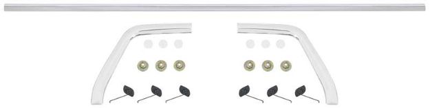 Picture of 1971-1974 Dodge Challenger Trunk Lid Trim Molding Set 