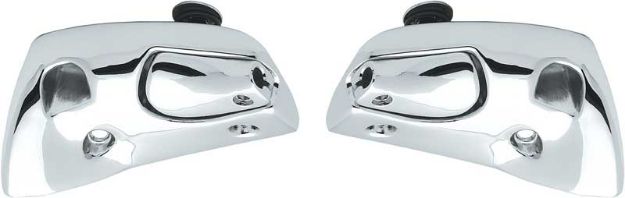 Picture of 1967 Camaro / Firebird Convertible Chrome Sun Visor Supports 