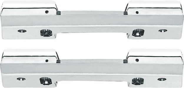 Picture of 1965-67 Bel Air/Biscayne, 1965-67 Nova, 1967 Camaro/Firebird Arm Rest Bases Front Chrome 