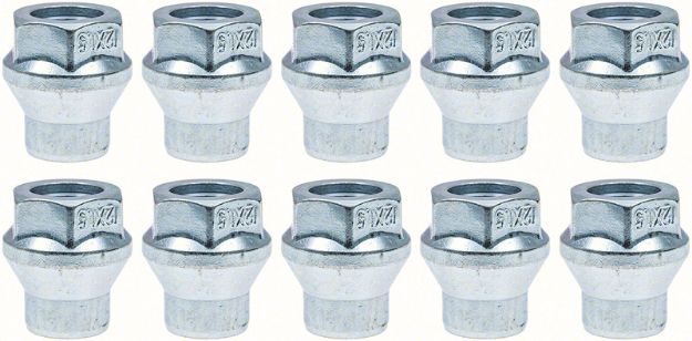 Picture of 12Mm - 1.50 R15 Lug Nut With 1/4" Shank - For Use With Spacers - Kit Of 10 