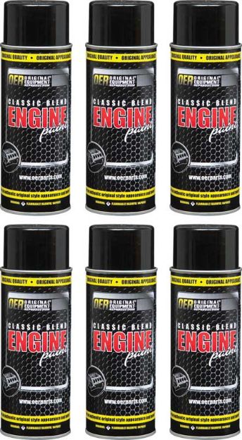 Picture of 1966 - Earlier Spectra Red  Classic Blend Engine Paint Case Of 6 16 Oz Cans 