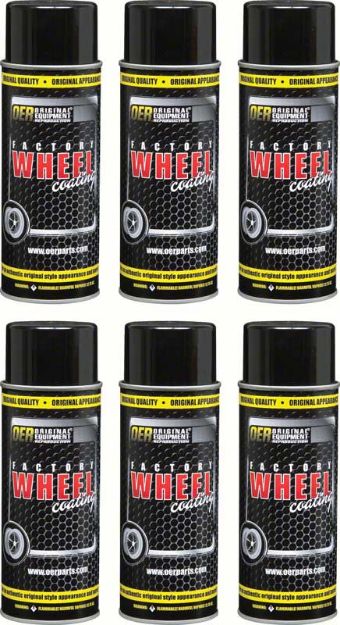 Picture of Simulated Magnesium  "Factory Wheel Coating"Wheel Paint Case of 6- 16 Oz Cans 