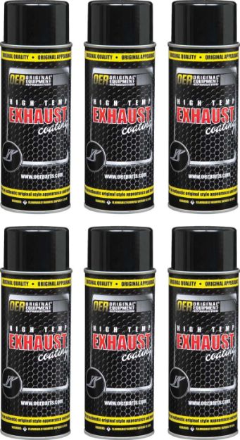 Picture of Silver Hi-Temp Exhaust Coating Case of 6- 16 Oz Aerosol Cans 