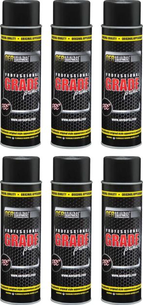 Picture of Gray Professional Grade High Solids Sanding Primer Case of 6 - 20 Oz Aerosol Cans 