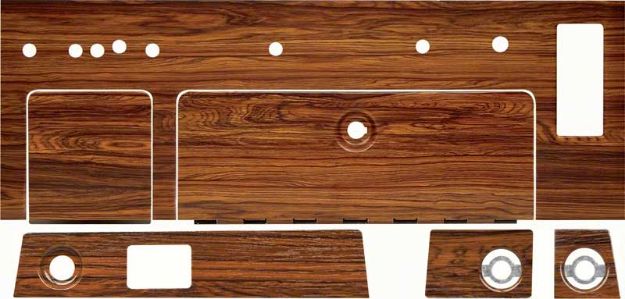 Picture of 1969 Camaro Complete 6 Piece Dash Woodgrain Kit 