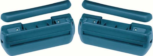Picture of 1968-72 Standard Medium Blue Front Arm Rest Kit 