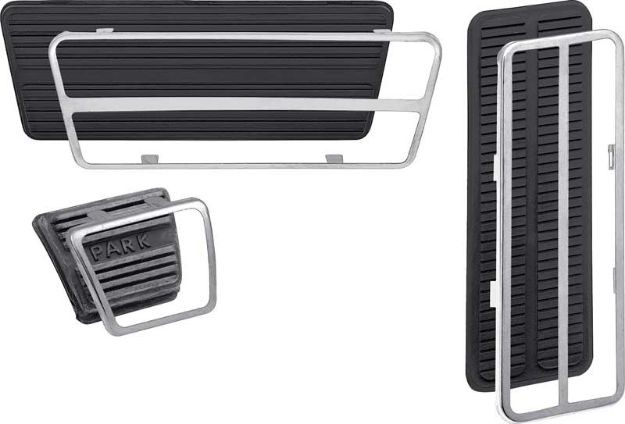 Picture of 1967-68 Camaro / Firebird with Drum Brakes and Automatic Transmission Pedal Pad Kit 