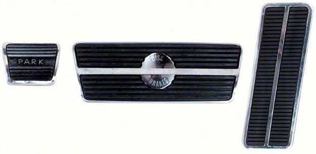 Picture of 1967-68 Camaro / Firebird with Disc Brakes and Automatic Transmission Pedal Pad Kit 