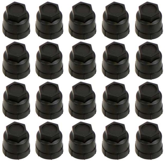 Picture of Lug Nut Caps Black - Set of 20 
