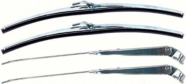 Picture of Stainless Windshield Wiper/Blade Arm Kit- Trico Style Blades 