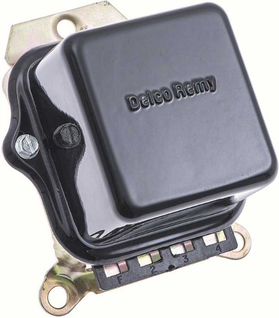 Picture of 1962-72 External Voltage Regulator With Delco Remy Markings For63 Amp Alternator 
