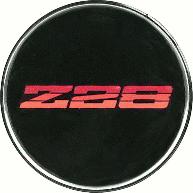 Picture of 1982 Camaro N90 Aluminum Wheel Center Cap InsertZ28 Red 