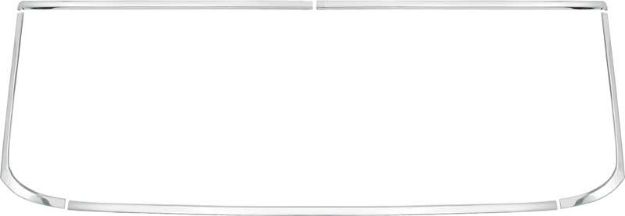 Picture of 1966-67 Chevy II / Nova Rear Window Moldings Hardtop 