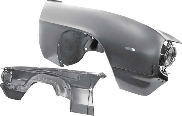Picture of 1969 Camaro Standard Right Hand (Passenger Side) Fender Assembly with Apron and Extension 