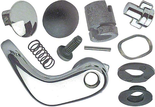 Picture of 1980-91 GM Truck Chrome Locking Vent Window Handle - RH 