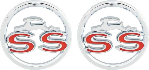 Picture of 1963 Impala SS Quarter Panel Emblems 