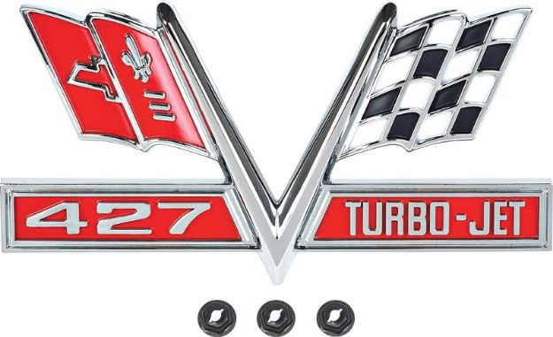 Picture of 1966-67 "427 Turbo Jet" Fender Emblem 