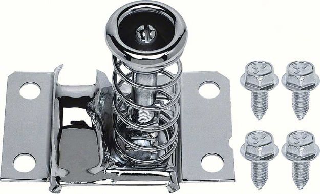 Picture of 1967-81 Camaro Chrome Pre-Assembled Hood Safety Latch 