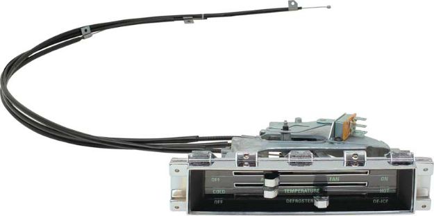 Picture of 1967 Heater Control Assembly Without A/C With Cables 