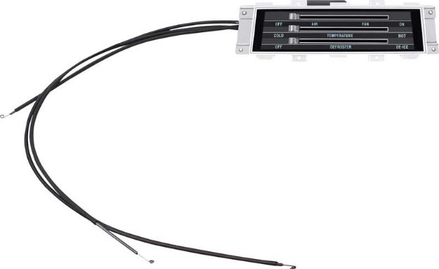 Picture of 1968 Heater Control AssemblyWith Cables (Without A/C) 