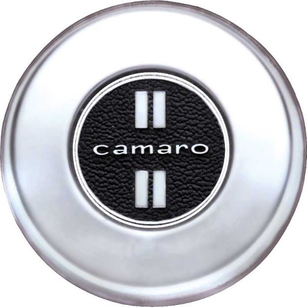 Picture of 1968 Camaro Deluxe Horn Cap with Brushed Chrome Finish 