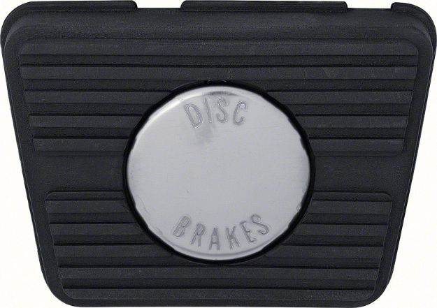 Picture of 1967-75 with Manual Transmission and Front Disc Brakes Brake Pedal Pad 