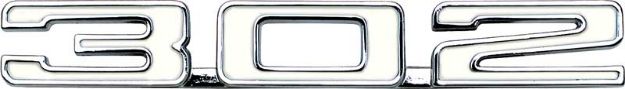 Picture of 1969 Camaro Z/28 "302" Hood Emblem 
