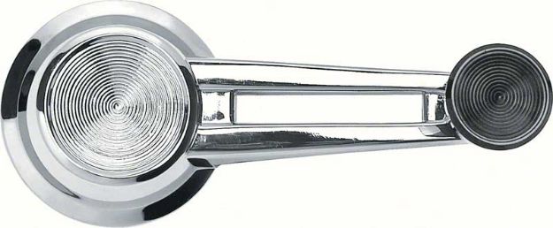 Picture of 1961-64 Double Arm Window Crank Handle With Black Knob 
