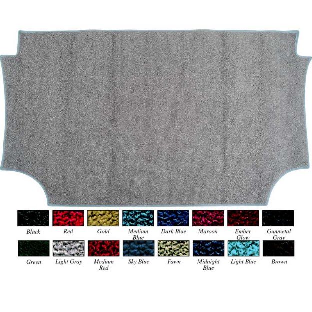 Picture of 1965 Impala / Full Size Hardtop Black 1 PieceLoop Trunk Carpet 