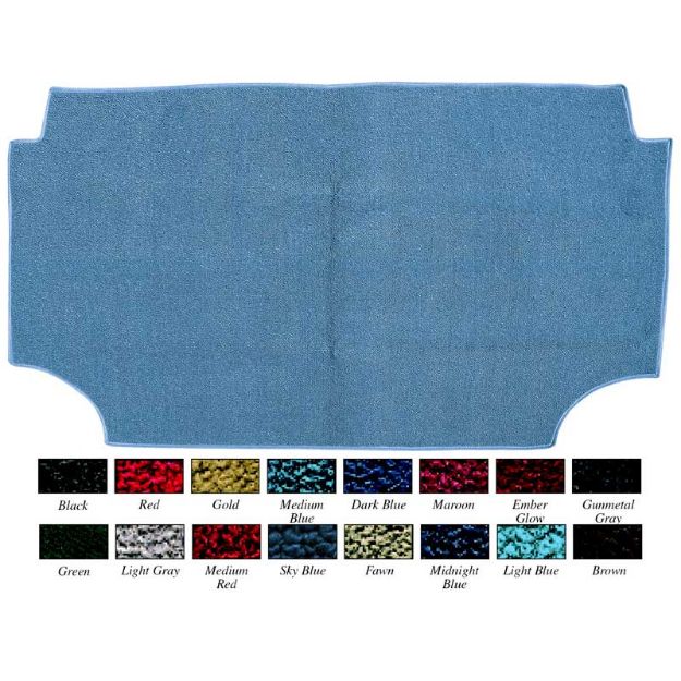 Picture of 1965 Impala Convertible Black 1 PieceLoop Trunk Carpet 