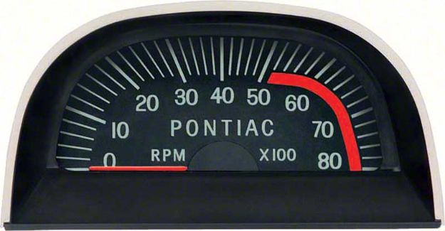 Picture of 1967 Pontiac Hood Tach 5200 Red Line - V8 Point Ignition 