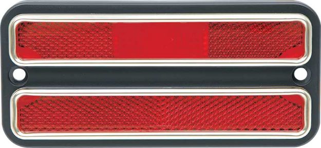 Picture of 1968-72 GM Truck Rear Side Marker Lamp With Chrome Red 