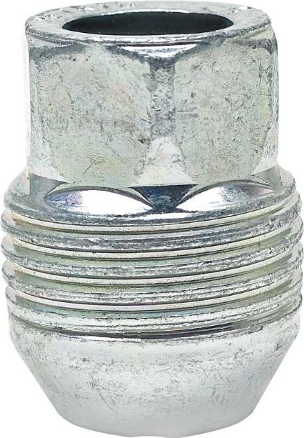 Picture of 82-02 Lug Nut (Steel Wheel) 24MM-2.0 External Threads For Plastic Cap (Silver) 