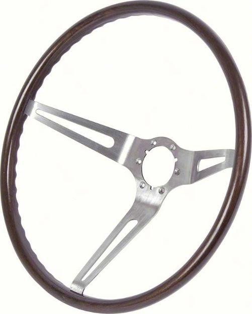 Picture of 1963-66 Corvette Steering Wheel -Walnut 