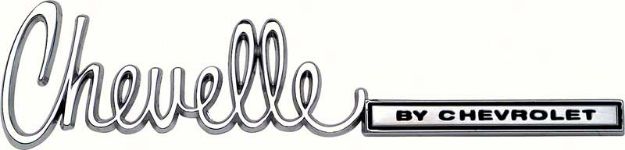 Picture of 1971-72 "Chevelle By Chevrolet" Trunk Emblem 