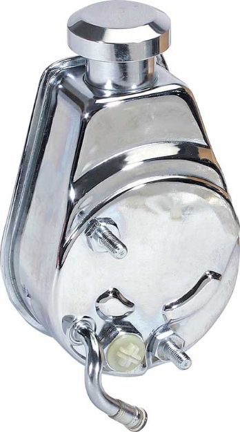Picture of 1969-74 6 Cylinder / V8 New Chrome Power Steering Pump with Reservoir 