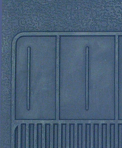 Picture of 1967-69 Camaro, 68-74 Nova4 Piece Dark Blue Rubber Bow Tie Floor Mat Set 