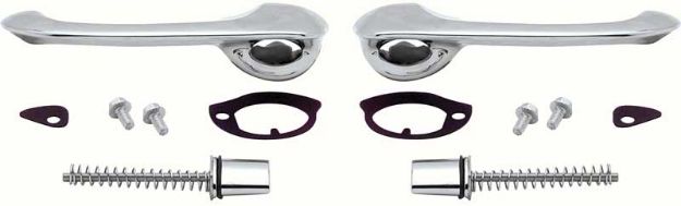 Picture of 1961-62, 1965-68 Impala / Full Size 2 Or 4 Door Front Outer Door Handle Set 