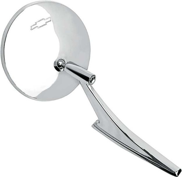 Picture of Outer Mirror with Bow Tie Logo (without ribbed base) 
