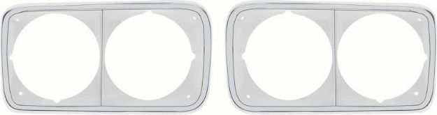 Picture of 1969-1972 GMC Truck Headlamp Bezels - Pair 