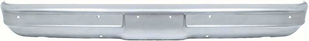 Picture of 1973-80 GM Truck Front Bumper - Chrome - Without Impact Strip Holes 