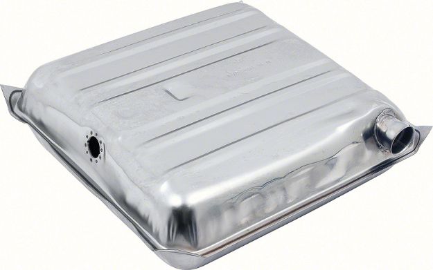 Picture of 1955-56 Chev Pass Cars (Ex Wgn) - Fuel Tank 16 Gal W/Square Corners; W/O Vent Tube - Stainless Steel 